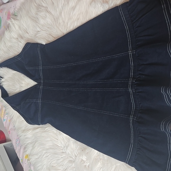 NWT Pilcro Halter Deep-V Seamed Open-Back Mini Dress - Picture 5 of 12